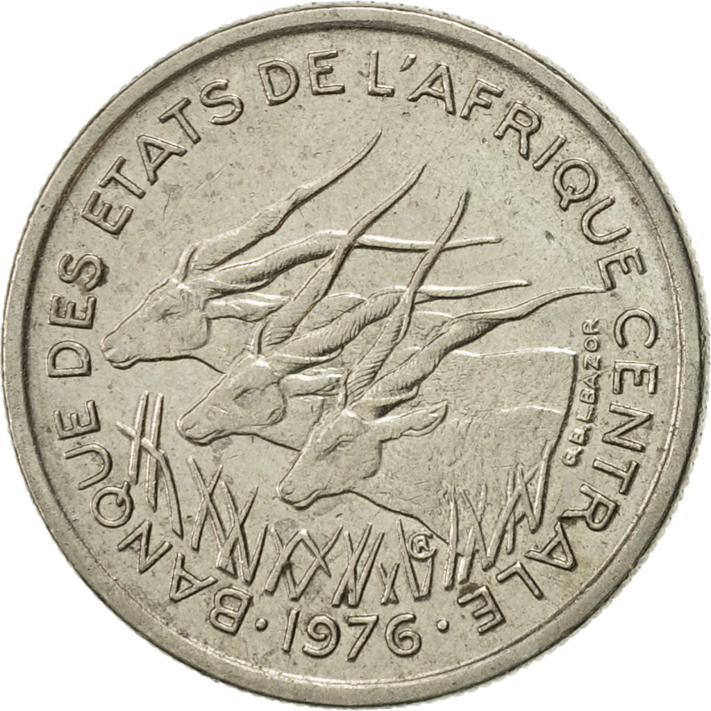 Stati dell’Africa centrale, 50 Francs, 1976, Paris, SPL-, Nichel, KM:11