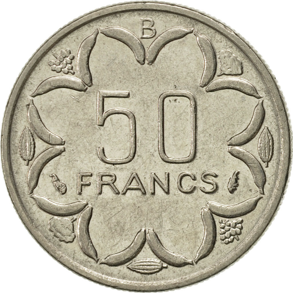 Stati dell’Africa centrale, 50 Francs, 1977, Paris, SPL-, Nichel, KM:11