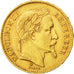 FRANCE, Napoléon III, 20 Francs, 1869, Strasbourg, KM #801.2, AU(55-58), Gold, G