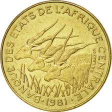 Central African States, 5 Francs, 1981, Paris, AU(55-58), Aluminum-Bronze, KM:7