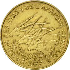 Moneda, Estados del África central, 5 Francs, 1977, Paris, EBC, Aluminio -