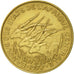 Coin, Central African States, 5 Francs, 1977, Paris, AU(55-58), Aluminum-Bronze