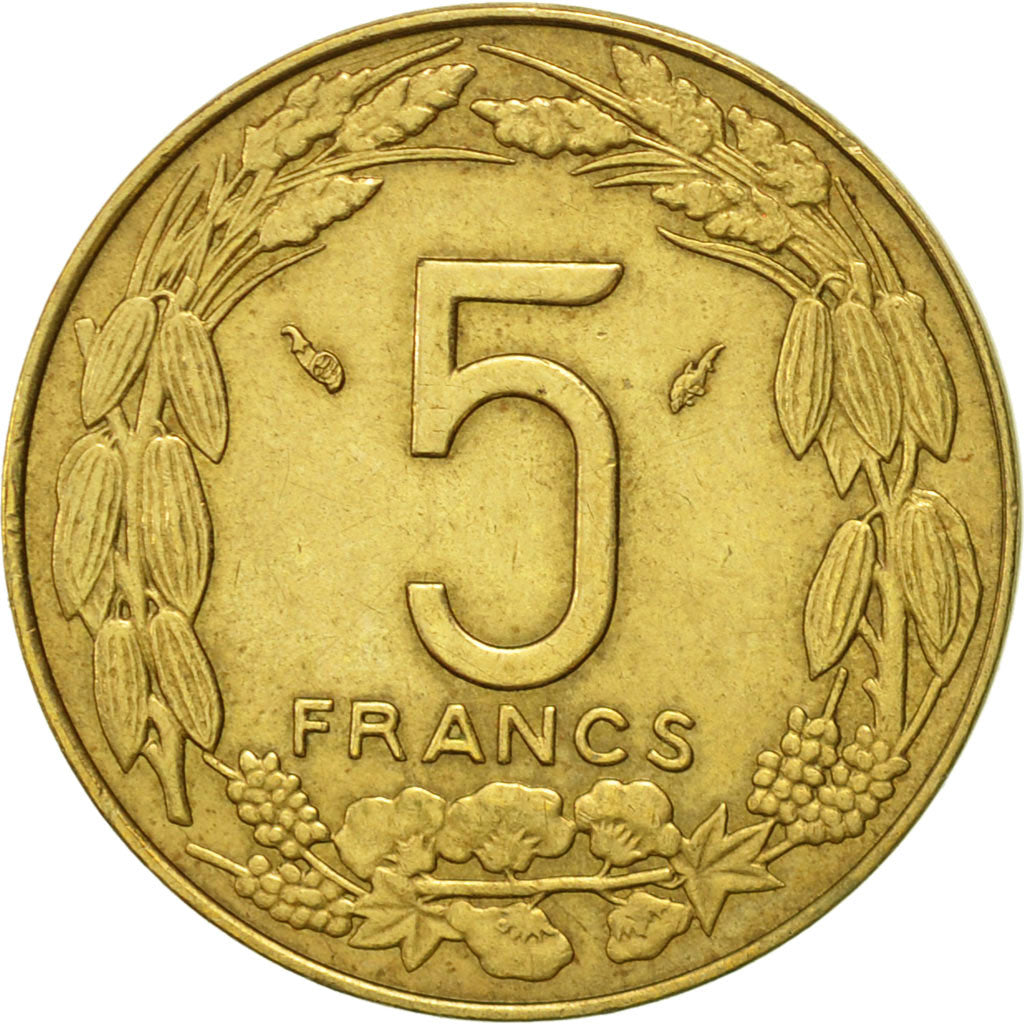 Monnaie, États de l'Afrique centrale, 5 Francs, 1977, Paris, SUP
