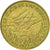 Moneda, Estados del África central, 5 Francs, 1977, Paris, MBC+, Aluminio -