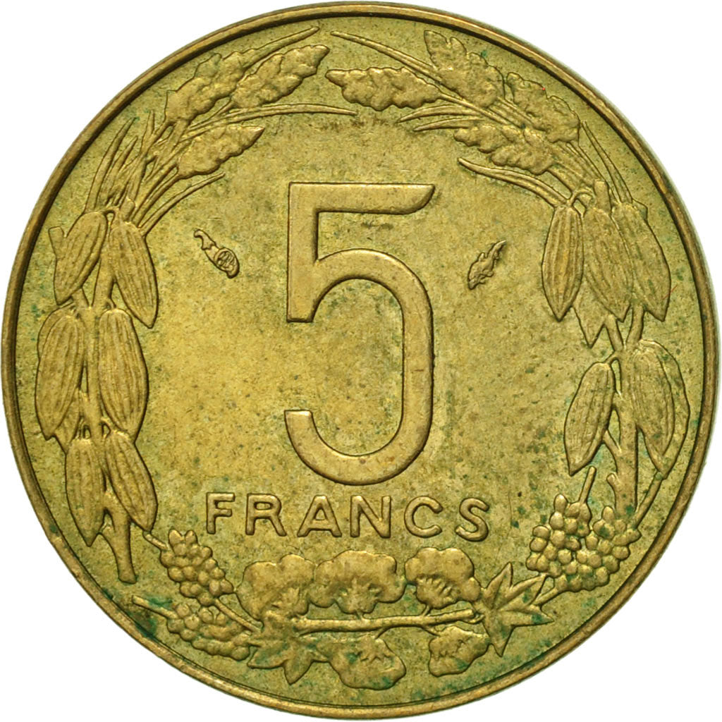 Monnaie, États de l'Afrique centrale, 5 Francs, 1977, Paris, TTB+