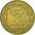 Coin, Central African States, 5 Francs, 1977, Paris, AU(50-53), Aluminum-Bronze