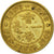 Moneda, Hong Kong, George VI, 10 Cents, 1949, MBC+, Níquel - latón, KM:25