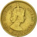 Moneda, Hong Kong, Elizabeth II, 10 Cents, 1955, MBC+, Níquel - latón, KM:28.1