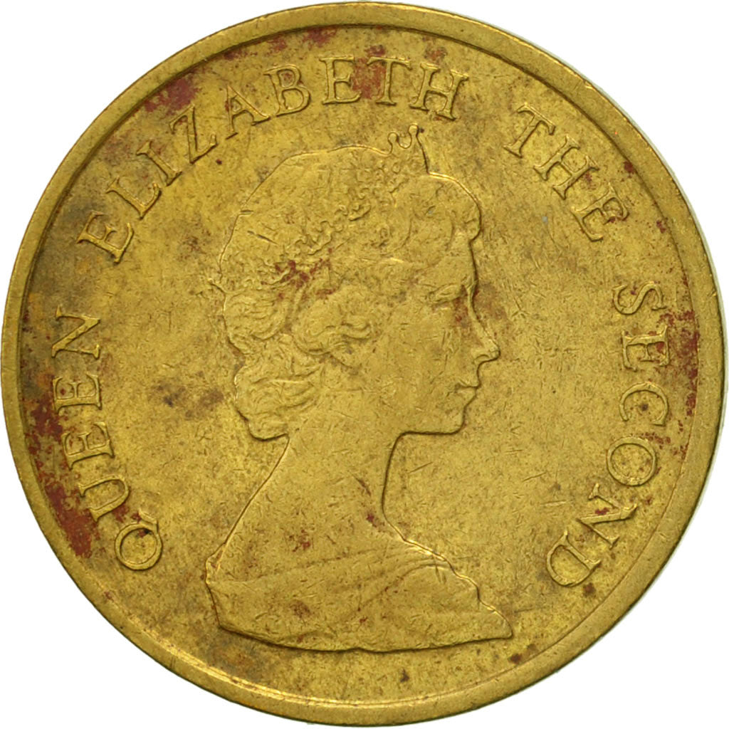 Monnaie, Hong Kong, Elizabeth II, 10 Cents, 1983, TTB+, Nickel-brass, KM:49