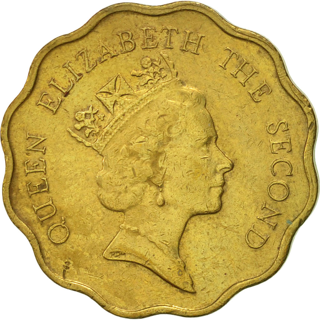 Hong Kong, Elizabeth II, 20 Cents, 1991, AU(50-53), Nickel-brass, KM:59