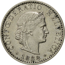 Monnaie, Suisse, 20 Rappen, 1883, Bern, SUP, Nickel, KM:29