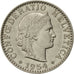 Switzerland, 20 Rappen, 1954, Bern, AU(55-58), Copper-nickel, KM:29a