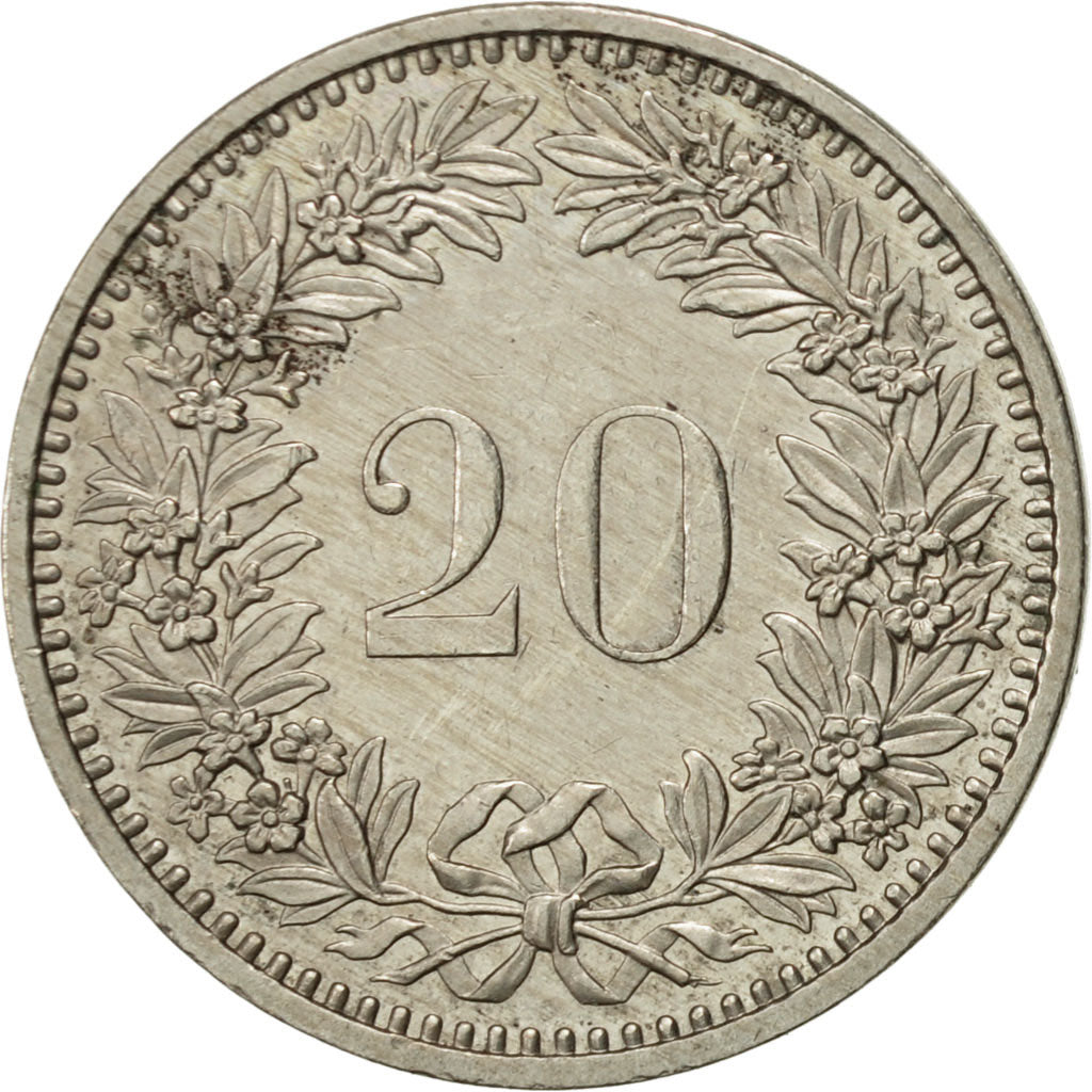 Monnaie, Suisse, 20 Rappen, 1984, Bern, SUP, Copper-nickel, KM:29a