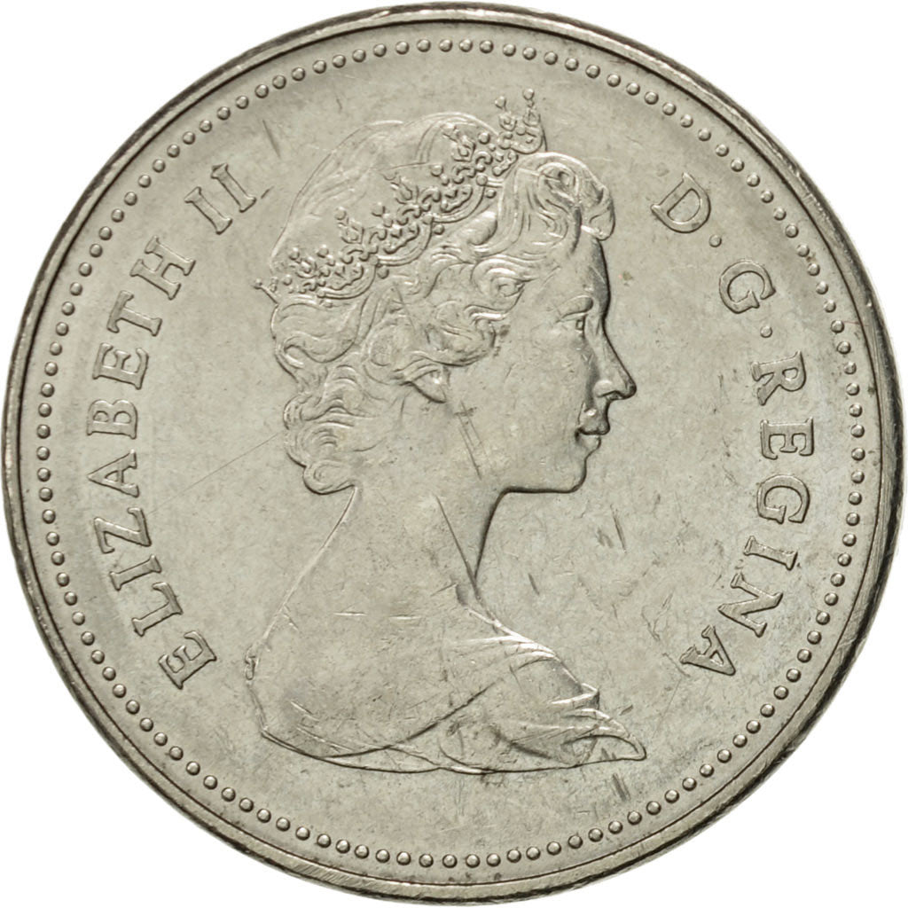 Coin, Canada, Elizabeth II, 5 Cents, 1981, Royal Canadian Mint, Ottawa