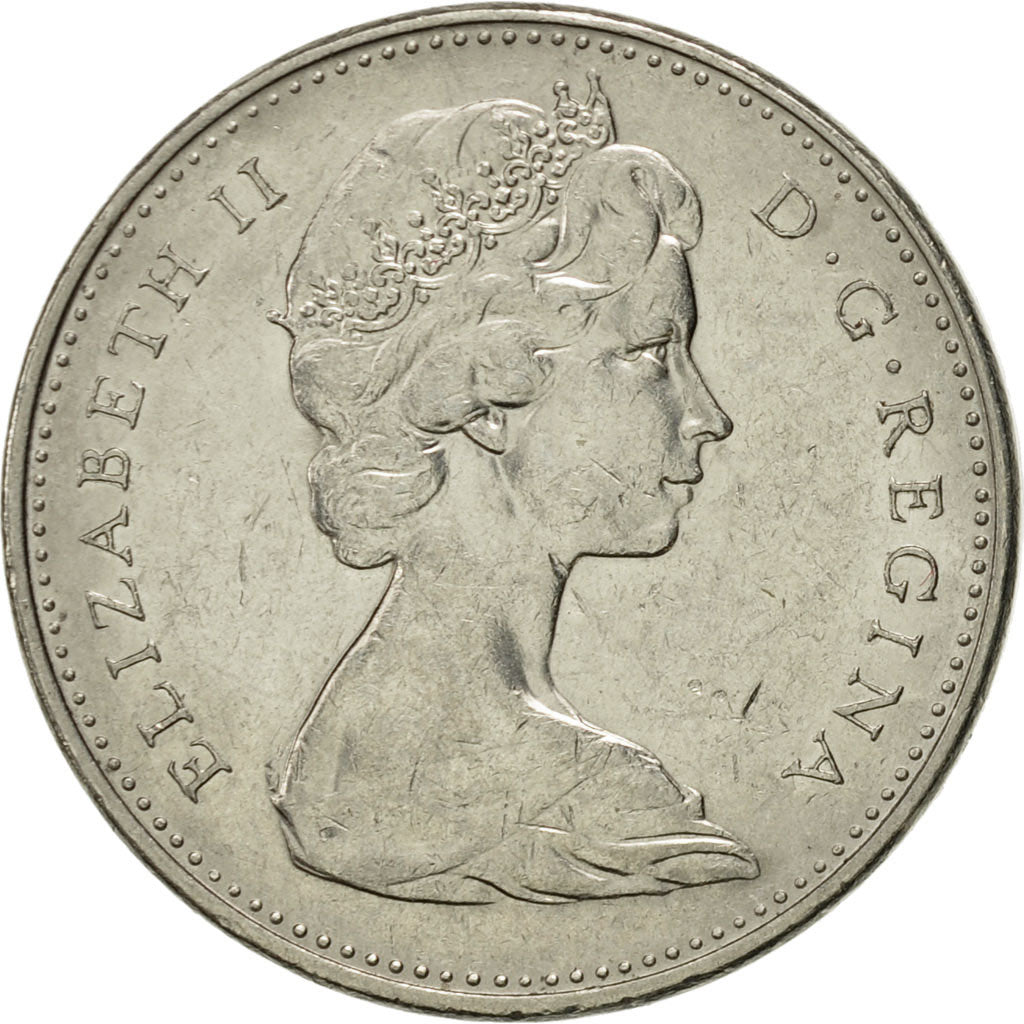 Coin, Canada, Elizabeth II, 5 Cents, 1976, Royal Canadian Mint, Ottawa