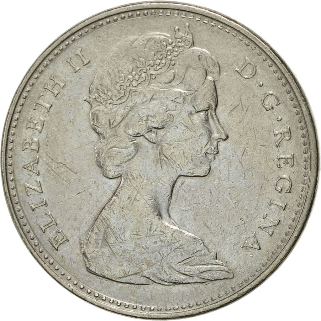Coin, Canada, Elizabeth II, 5 Cents, 1971, Royal Canadian Mint, Ottawa