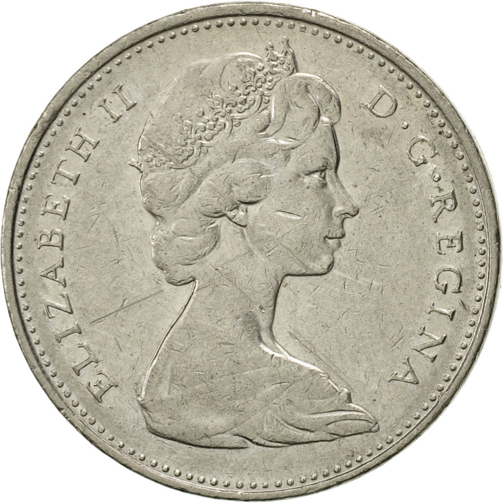 Coin, Canada, Elizabeth II, 5 Cents, 1974, Royal Canadian Mint, Ottawa