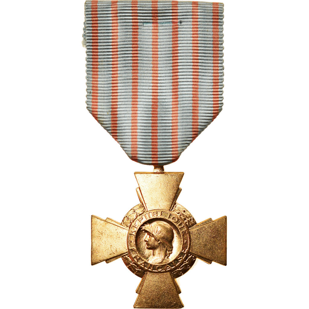 France, Croix du Combattant, Medal, 1914-1918, Excellent Quality, Bronze, 36