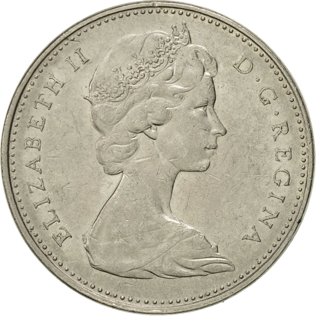 Coin, Canada, Elizabeth II, 5 Cents, 1973, Royal Canadian Mint, Ottawa