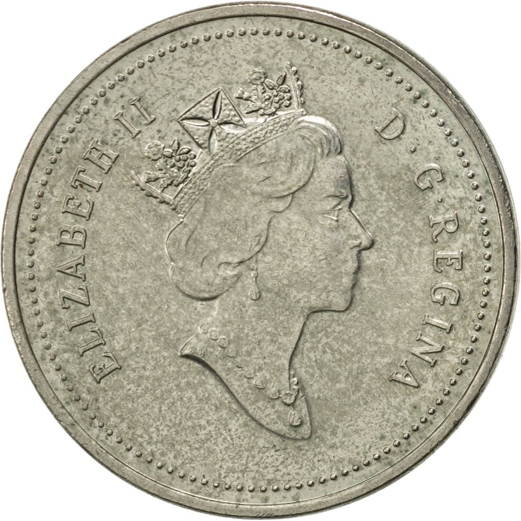 Coin, Canada, Elizabeth II, 5 Cents, 1995, Royal Canadian Mint, Ottawa
