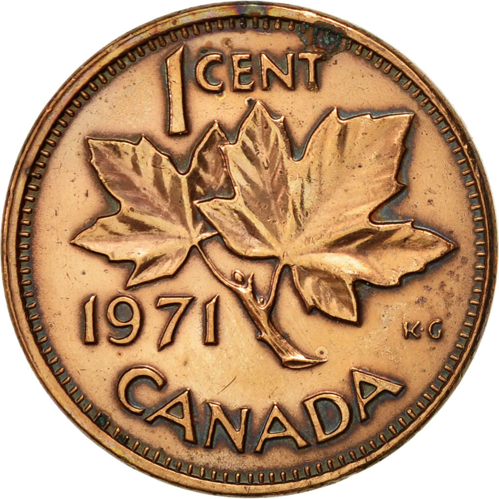 Coin, Canada, Elizabeth II, Cent, 1971, Royal Canadian Mint, Ottawa, AU(50-53)
