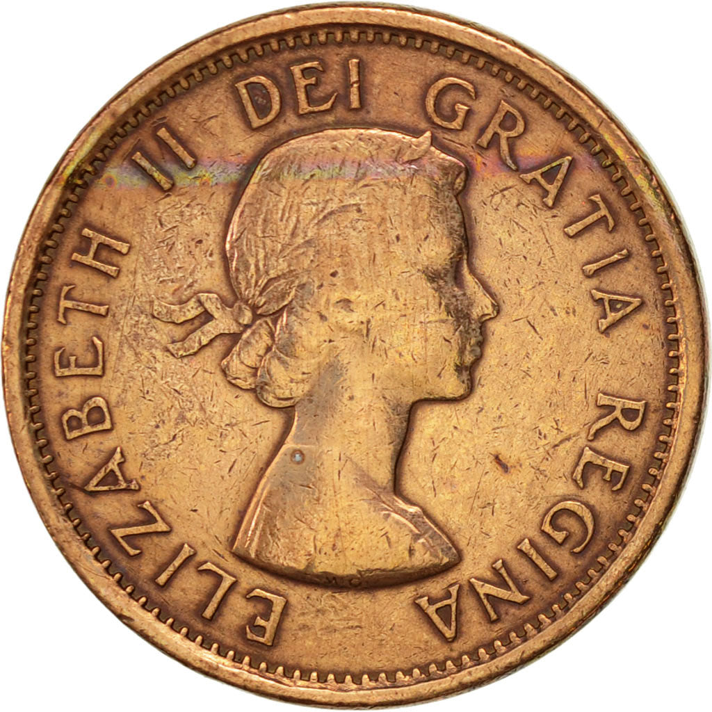 Coin, Canada, Elizabeth II, Cent, 1961, Royal Canadian Mint, Ottawa, EF(40-45)