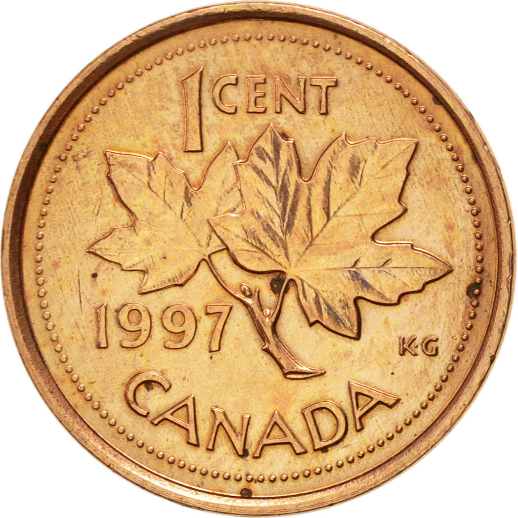 Coin, Canada, Elizabeth II, Cent, 1997, Royal Canadian Mint, Ottawa, AU(50-53)