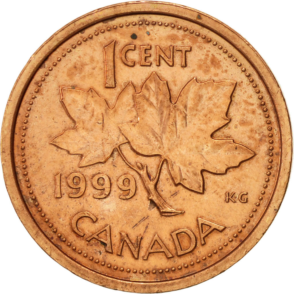 Coin, Canada, Elizabeth II, Cent, 1999, Royal Canadian Mint, Ottawa, AU(50-53)