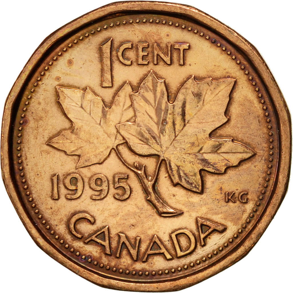Coin, Canada, Elizabeth II, Cent, 1995, Royal Canadian Mint, Ottawa, EF(40-45)