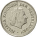Coin, Netherlands, Juliana, 25 Cents, 1972, AU(55-58), Nickel, KM:183