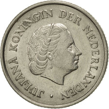 Coin, Netherlands, Juliana, 25 Cents, 1960, AU(55-58), Nickel, KM:183