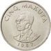 CONGO, DEMOCRATIC REPUBLIC, 5 Makuta, 1967, KM #9, AU(55-58), Copper-Nickel,...