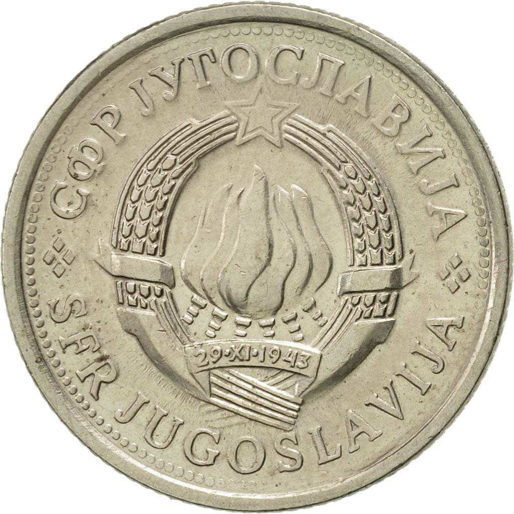 Monnaie, Yougoslavie, Dinar, 1980, SUP, Copper-Nickel-Zinc, KM:59