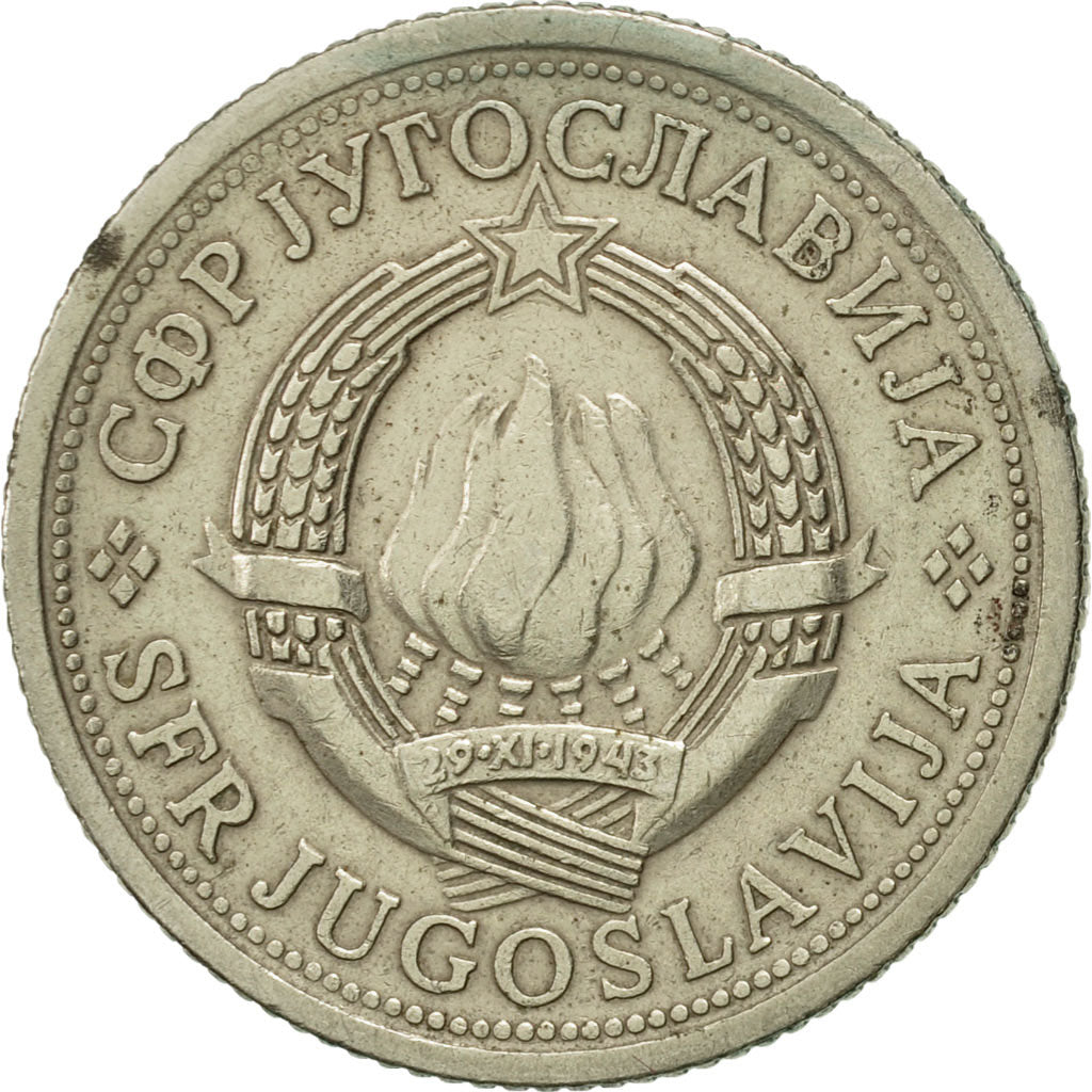 Monnaie, Yougoslavie, Dinar, 1975, SUP, Copper-Nickel-Zinc, KM:59