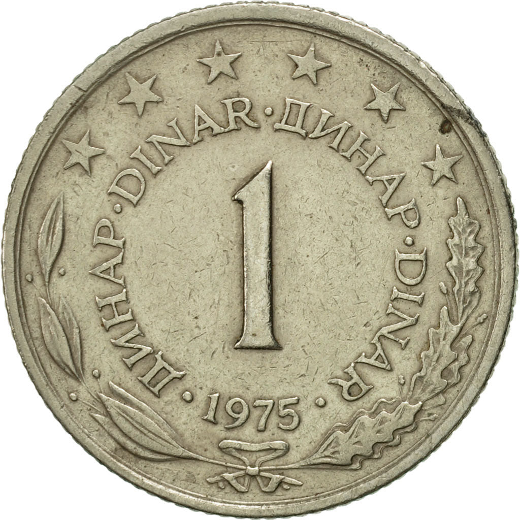 Monnaie, Yougoslavie, Dinar, 1975, SUP, Copper-Nickel-Zinc, KM:59