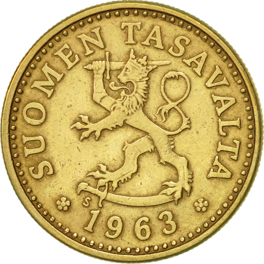 Münze, Finnland, 10 Pennia, 1963, SS+, Aluminum-Bronze, KM:46