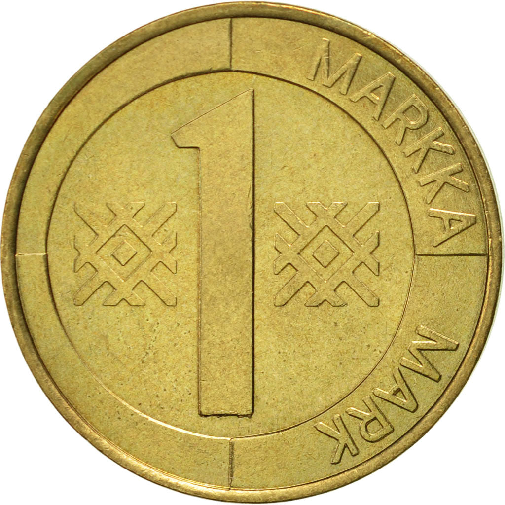 Coin, Finland, Markka, 1993, AU(55-58), Aluminum-Bronze, KM:76