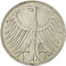 Moneta, GERMANIA - REPUBBLICA FEDERALE, 5 Mark, 1967, Munich, BB+, Argento