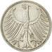 Coin, GERMANY - FEDERAL REPUBLIC, 5 Mark, 1972, Stuttgart, AU(50-53), Silver