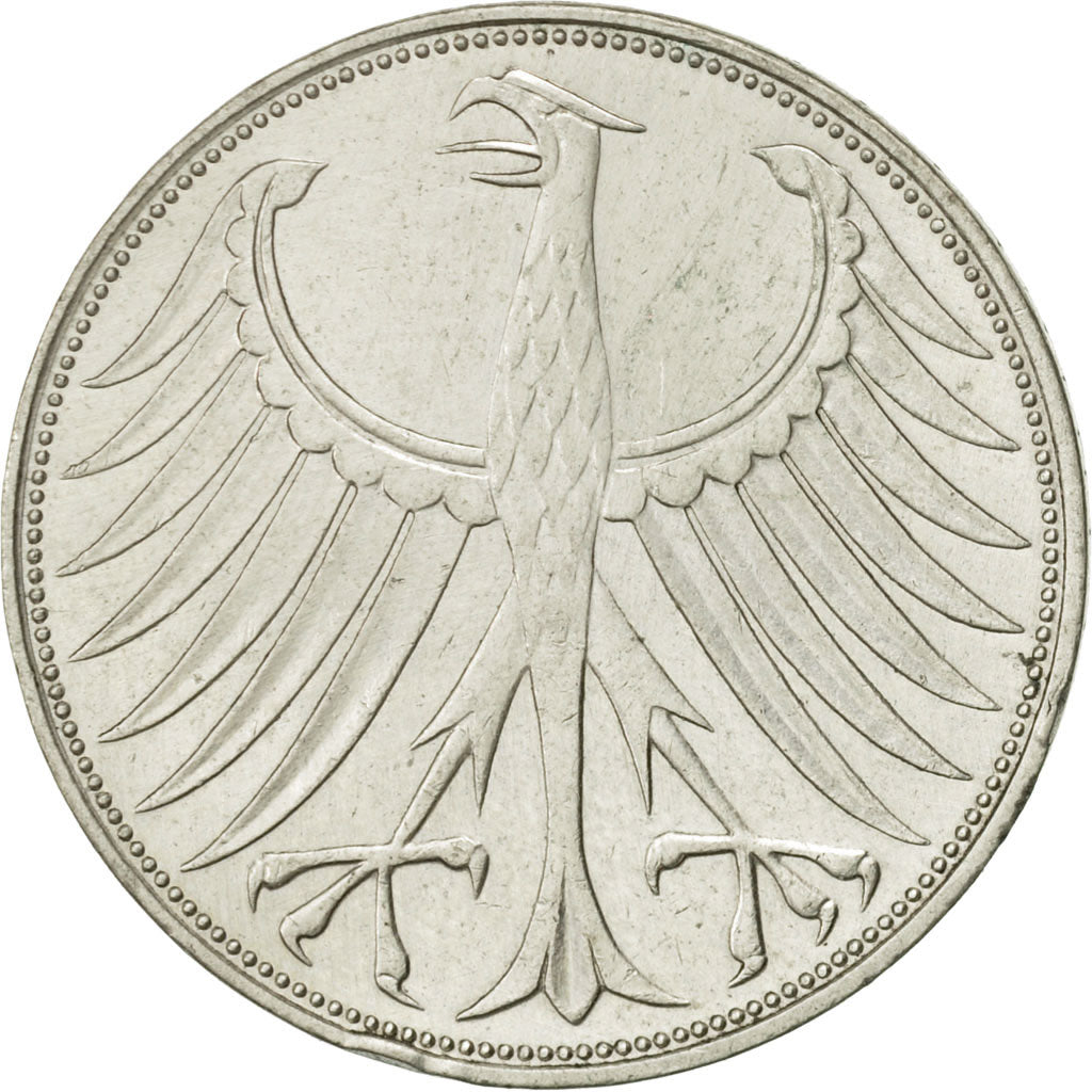 Coin, GERMANY - FEDERAL REPUBLIC, 5 Mark, 1973, Munich, AU(50-53), Silver