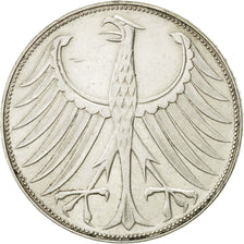 Coin, GERMANY - FEDERAL REPUBLIC, 5 Mark, 1971, Karlsruhe, AU(50-53), Silver
