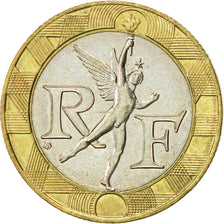 Coin, France, Génie, 10 Francs, 1991, Paris, AU(55-58), Bi-Metallic, KM:964.1