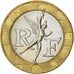 France, Génie, 10 Francs, 1990, Paris, AU(55-58), Bi-Metallic, KM:964.1