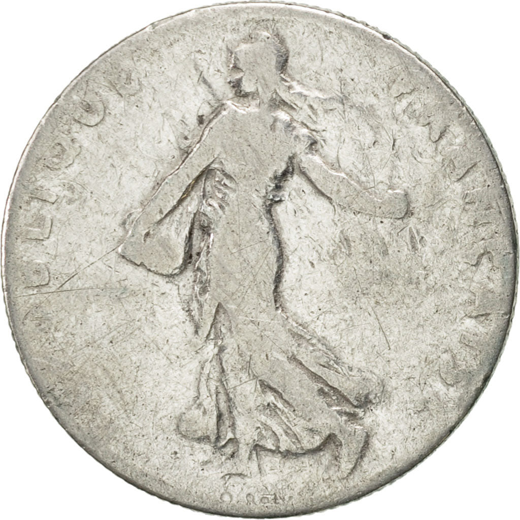 Coin, France, Semeuse, 50 Centimes, 1907, Paris, VF(20-25), Silver, KM:854