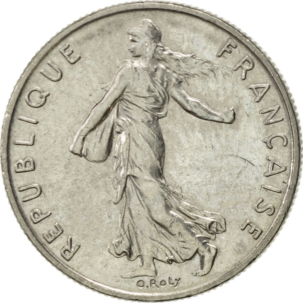Coin, France, Semeuse, 1/2 Franc, 1987, Paris, AU(55-58), Nickel, KM:931.1