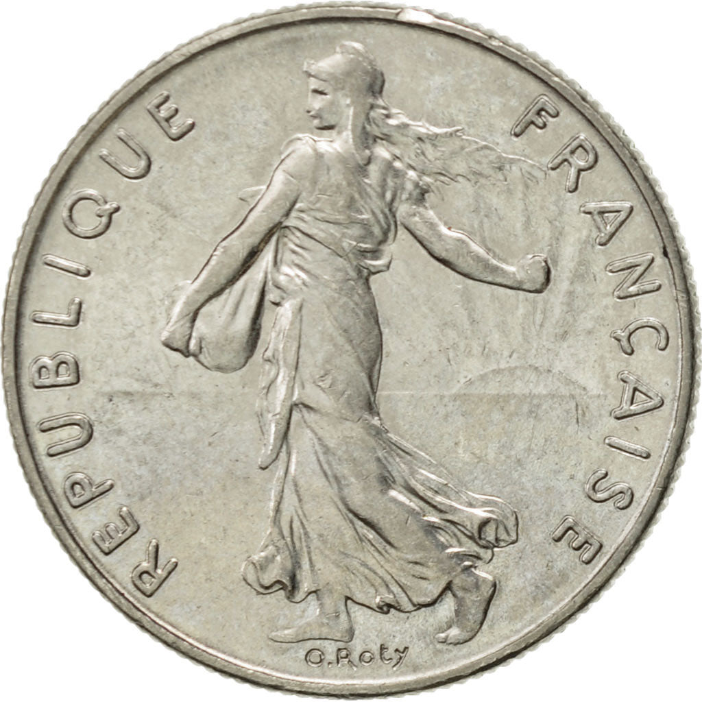 Munten, Frankrijk, Semeuse, 1/2 Franc, 1984, Paris, PR, Nickel, KM:931.1