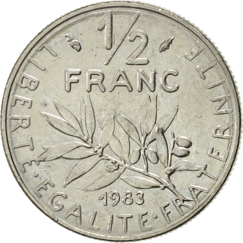 Monnaie, France, Semeuse, 1/2 Franc, 1983, Paris, SUP, Nickel, KM:931.1