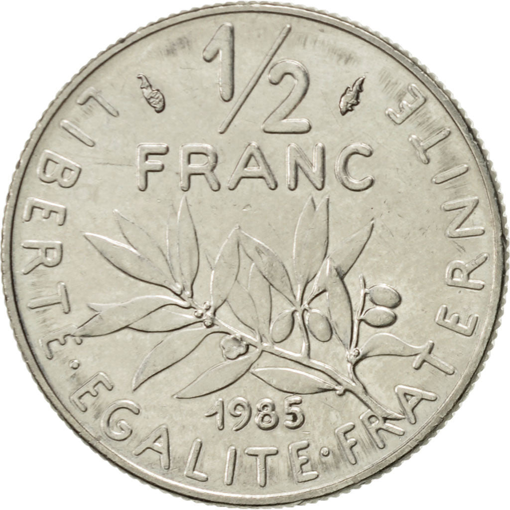 Moneda, Francia, Semeuse, 1/2 Franc, 1985, Paris, EBC, Níquel, KM:931.1