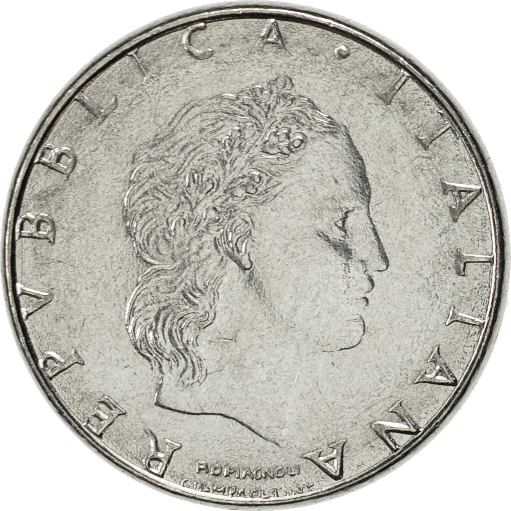 Coin, Italy, 50 Lire, 1991, Rome, AU(55-58), Stainless Steel, KM:95.2