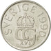 Coin, Sweden, Carl XVI Gustaf, 5 Kronor, 1990, AU(50-53), Copper-nickel, KM:853